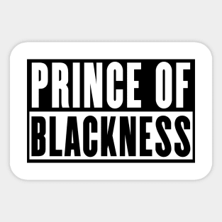 Prince Of Blackness Sticker